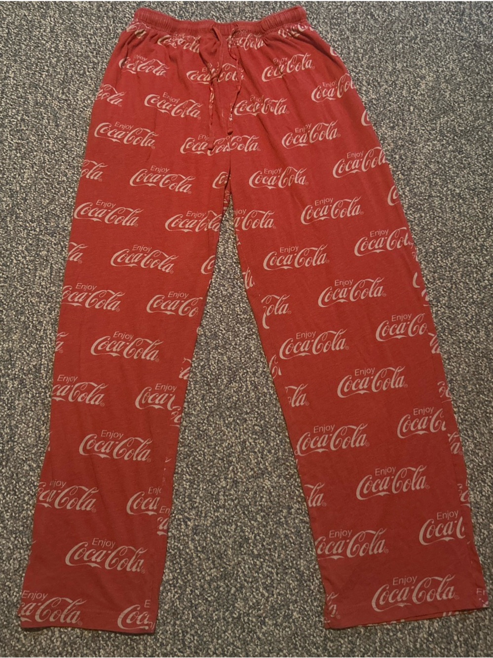 Coca Cola Red All-Over Logo Men's Jogger Pants